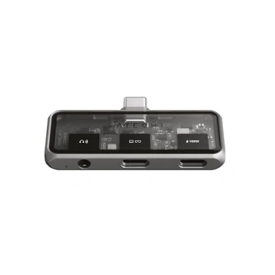 Abbildung von SATECHI Mobile XR Hub, USB C Adapter mit 100W Durchgangsladung, 10Gbps Datenübertragung, Videoausgang für XR/AR Brillen, 4K Auflösung, 3,5mm Audioanschluss, Hub Brillen