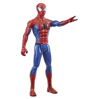 Abbildung von Marvel Titan Hero Serie Spider Man Action Figur, 30 cm große Superhelden, für Kinder ab 4 Jahren, Blau