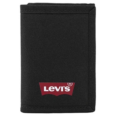 Abbildung von Levi&#039;s Batwing Trifold Wallet Unisex Geldbörse, Größe: One Size, Regular black