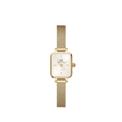 Abbildung von Daniel Wellington Quadro MINI Champagne Uhr goldcoloured, Größe: One Size, Gold coloured