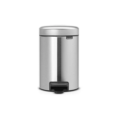 Abbildung von Brabantia 112164 Treteimer mit Inneneimer aus Kunststoff, stahl, Matt Stahl Fingerprint Proof, 3 Liter