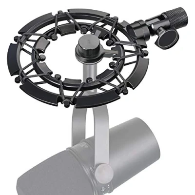 Abbildung von MV7 Shock Mount Mikrofon Reduziert Vibrations Geräusche Passend zum Mikrofonständer für Shure Mic von YOUSHARES