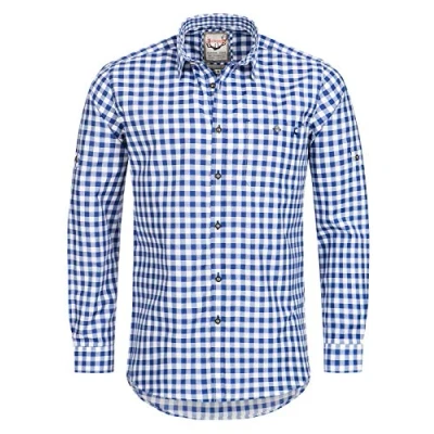 Abbildung von Stockerpoint Trachtenhemd OC Franzl kariert modern Fit S Blau
