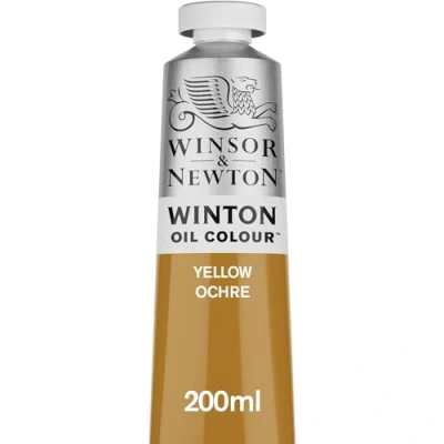 Abbildung von Winsor &amp; Newton 1437744 Winton, feine hochwertige Ölfarbe 200ml Tube mit gleichmäßiger Konsistenz, Lichtbeständig, hohe Deckkraft, Reich an Farbpigmenten Gelber Ocker