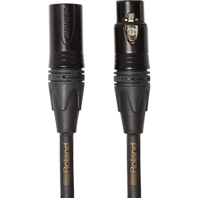 Abbildung von Roland Gold Serie symmetrisches Mikrofonkabel Neutrik XLR Stecker, Länge: 7,5m RMC G25