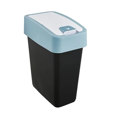 Abbildung von keeeper Premium Abfallbehälter mit Flip Deckel, Soft Touch, 10 l, Magne, Nordic Green