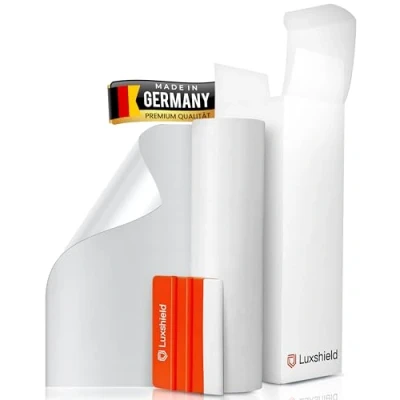 Abbildung von Luxshield Lackschutzfolie 30x300cm für Auto, Motorrad, Bike Schutzfolie transparent glänzend, selbstklebend, Meterware aus DE
