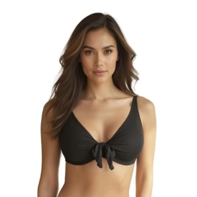 Abbildung von VIVISENCE Bikini Oberteil Damen Bademode BH Starker Halt 3202, Schwarz,85E