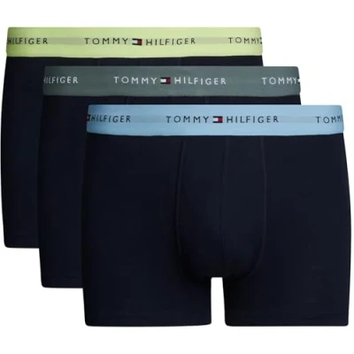 Abbildung von Tommy Hilfiger Signature ESS 3 PACK Panties, Herren, Größe: Small, Stonewash green/faded lime/col blue