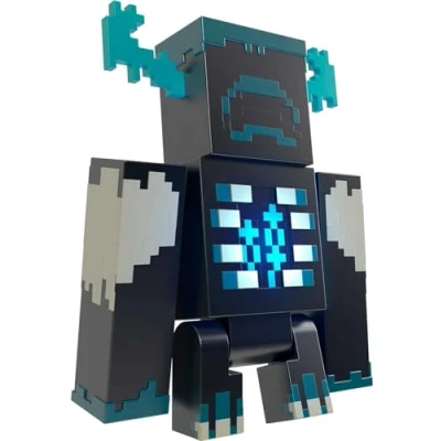 Abbildung von MINECRAFT Wärter Figur Actionfigur mit Lichtern, Geräuschen und Angriffsmodus, für abenteuerlustige Videospieler Fans ab 6 Jahren, HHK89