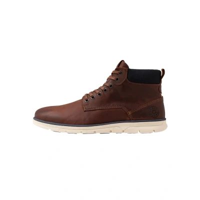 Abbildung von Jack &amp; Jones Jfwtubar Schnürstiefelette, Herren, Größe: 45, Brandy Schuhe