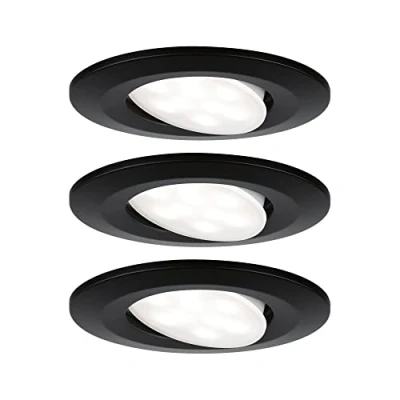 Abbildung von Paulmann Calla schwenk on/off Ø9cm 840 schwarz 3er