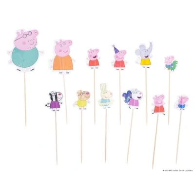 Abbildung von Dr. Oetker Papier Party Picker Peppa Wutz Praktisches Set: 24 Stück Perfekt zum Backen mit Kindern und Fans von Pig, ideal für Kindergeburtstage Familienfeiern