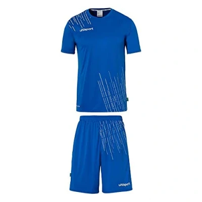 Abbildung von uhlsport Jungen Score 26 Fußball Trikot Set Bestehend Aus Trainings Shirt Und Hose, Azurblau/weiß, 140 EU