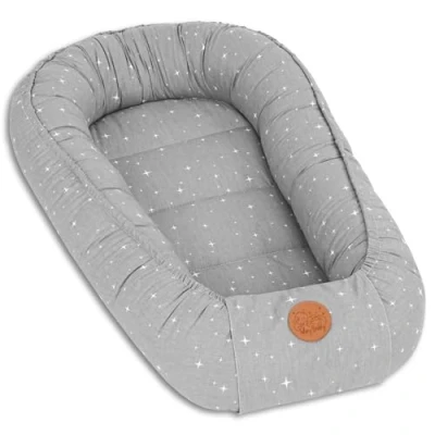 Abbildung von Babynest babynestchen neugeborene mit tragegriff 90 x 50 cm baby nestchen tragbar nest für bett kinder kuschelnest coccon Jungen und Mädchen Galaxie