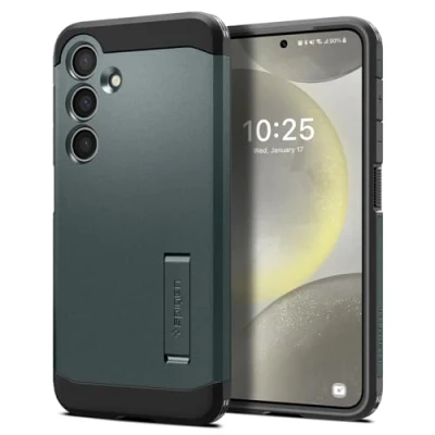 Abbildung von Spigen Tough Armor Hülle Kompatibel mit Samsung Galaxy S24 Grün