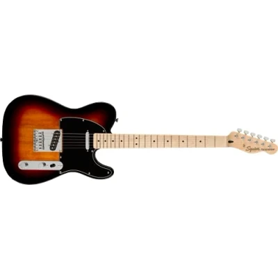 Abbildung von Squier by Fender Affinity Series Telecaster, E Gitarre, Ahorngriffbrett, Schwarze Schlagplatte, 3 Tone Sunburst, Inklusive kostenloser virtueller Kurse auf Play