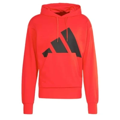Abbildung von adidas Herren Essentials Big Logo French Terry Hoodie, Pure Ruby/Black, M