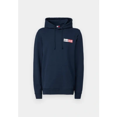 Abbildung von Tommy Jeans Herren Hoodie Entry Graphic mit Kapuze, Blau (Dark Night Navy), XS