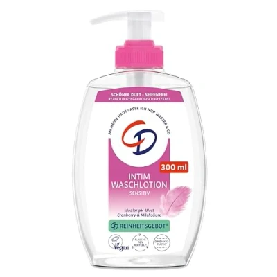 Abbildung von CD Wohlfühl Intim Waschlotion, 300 ml, Lotion zur milden Reinigung des Intimbereichs, mit Cranberry Extrakt &amp; Milchsäure, seifenfreie Körperpflege, dezenter Duft, vegan
