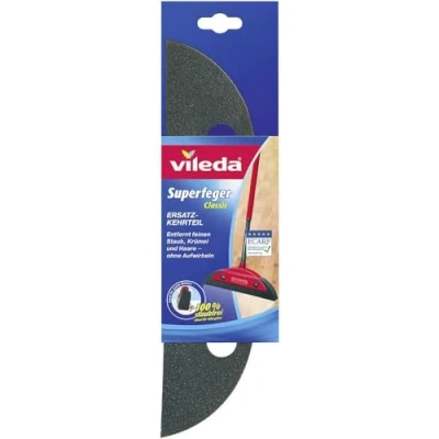 Abbildung von Vileda Superfeger Classic Besen Ersatzkehrteil, Mikroschaum für optimale Schmutzaufnahme, wirbelt keinen Staub auf, Glatte Böden, 1er Pack