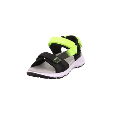 Abbildung von Superfit Jungen Criss Cross Sandale, Schwarz Gelb 0010, 31 EU