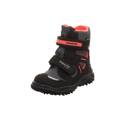 Abbildung von Superfit Jungen Husky Schneestiefel, Schwarz Rot 0020, 28 EU Schmal