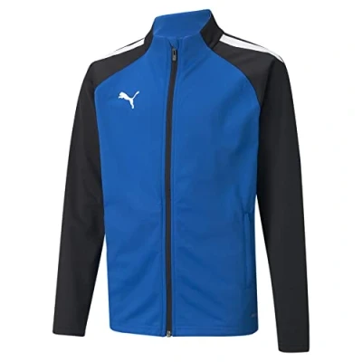 Abbildung von Puma Unisex Kinder Teamliga Training Jacket Jr Sweater, Electric Blue Lemonade Black, 116