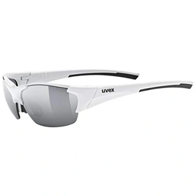 Abbildung von uvex blaze III Sportbrille für Damen und Herren inkl. Wechselscheiben druckfreier Sitz &amp; perfekter Halt white black/silver one size