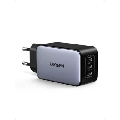 Abbildung von UGREEN Nexode USB C Ladegerät 65W GaN Netzteil mit 3X Port Schnellladegerät Kompakt Charger kompatibel MacBook Pro/Air, HP Laptop, iPad Pro, iPhone 16, 16 Galaxy S24