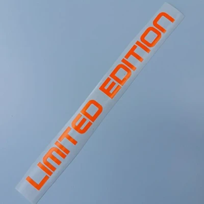 Abbildung von folien zentrum Limited Edition Neon Orange 20 x 1,5 cm hochwertiger Aufkleber Auto Tuning OEM &amp; JDM Sticker Lustige für Stickerbomb Autoaufkleber Made in Germany