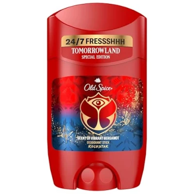 Abbildung von Old Spice Rock Deo Stick für Männer, 50ml, 48H Frische, langanhaltender Duft in Parfümqualität, 0% Aluminiumsalze, keine Flecken auf Schwarz &amp; Weiss, hergestellt aus 50% recyceltem Plastik