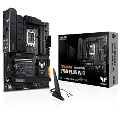 Abbildung von ASUS TUF GAMING B760 PLUS WIFI Mainboard Sockel Intel LGA 1700 (Intel B760, ATX, DDR5 Speicher, PCIe 5.0, 2x M.2, WiFi6, Thunderbolt 4, Aura Sync)