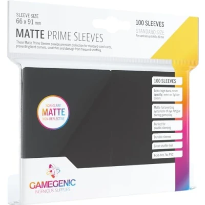 Abbildung von Gamegenic, Matte PRIME Sleeves Black, Sleeve color code: Gray