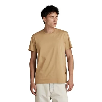 Abbildung von G Star RAW Herren Base S T Shirt, Beige (Safari D16411 336 B444), M