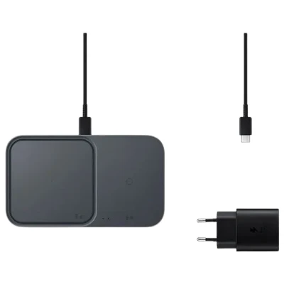 Abbildung von Samsung EP P5400 Dual Kabelloses Ladegerät 15W Mit Adapter Schwarz