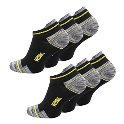 Abbildung von 6 Paar Herren Arbeitssocken Sneakers Robuste Work Socks Berufssocken, Gr. 43 46