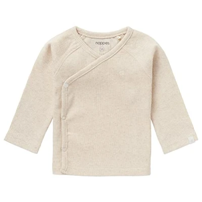 Abbildung von Noppies Unisex Baby U Tee Overlap Ls Rib Nanyuki T Shirt, Ras1202 Oatmeal P611, 56 EU