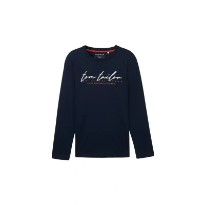 Abbildung von TOM Tailor Langarmshirt, Herren, Größe: Medium, Sky captain blue