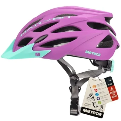 Abbildung von meteor® Marven Fahrradhelm Herren Damen Kinder Helm MTB rollerhelm mädchen kinderfahrradhelm für Downhill rennradhelm Mountainbike Inliner skaterhelm BMX fahradhelm Scooter Jungen Bike Helmet