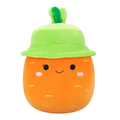 Abbildung von Squishmallows SQER01214 Caroleena die Karotte mit Fischerhut 19 cm, offizielles Jazwares Plüsch, superweiches Kuscheltier