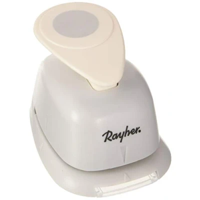 Abbildung von Rayher Hobby 69083000 Motivstanzer Rund/Kreis, ø 1,90 cm 3/4 Zoll, geeignet für Papier/Karton bis zu 200g/m²