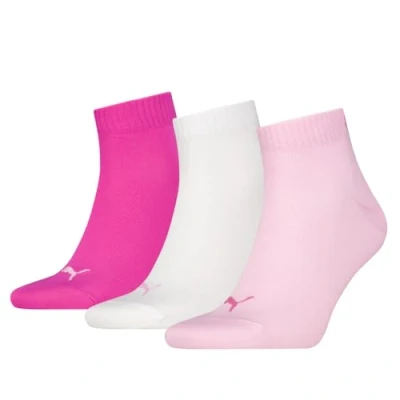 Abbildung von Puma Unisex Quarter Sock, Pink Lady, 39/42 (3er Pack)