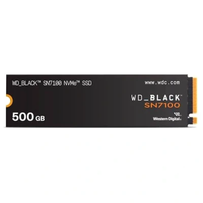 Abbildung von WD_BLACK SN7100 NVMe SSD 500 GB (High Performance Gaming Speicher, bis zu 6.800 MB/s Lesegeschwindigkeit, PCIe Gen4, Energieeffizienz) Für Desktop, Laptop &amp; Handheld Spielekonsolen