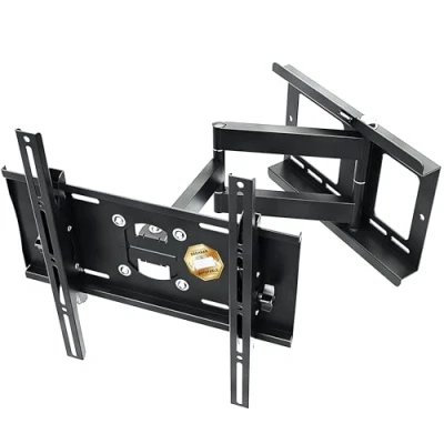 Abbildung von RICOO TV Wandhalterung Fernseher Schwenkbar Neigbar für 31 65 Zoll, Universal Halterung R23 S, Fernsehhalterung Wand, 55 Zoll bis 95 Kg mit max. VESA 400x400 mm