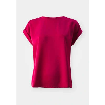 Abbildung von VILA Viellette Tshirt basic, Damen, Größe: 34, Cerise