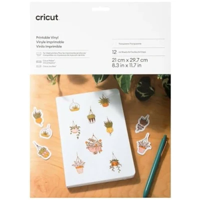 Abbildung von Cricut Bedruckbares Vinyl A4 (12 Stk.)