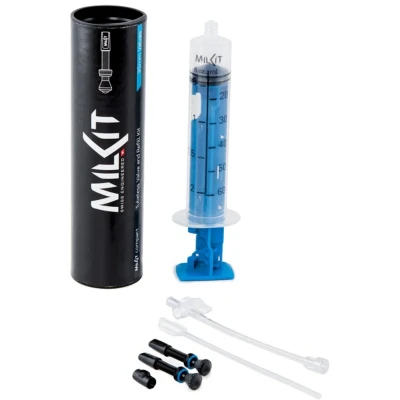 Abbildung von milKit Tubeless Kit COMPACT Injektor Werkzeug Dichtmilch Montage Set mit Spritze Spritzensystem (55 mm)
