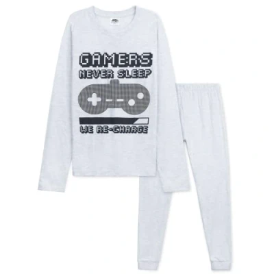 Abbildung von CityComfort Jungen Pyjama, Gaming Schlafanzug Set Geschenke für Kinder, Teenager (Grau, 11 12 Jahre)