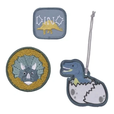 Abbildung von LÄSSIG Anhänger und Patches Set (3 Stk.) mit Druckknopf/School Jurassic